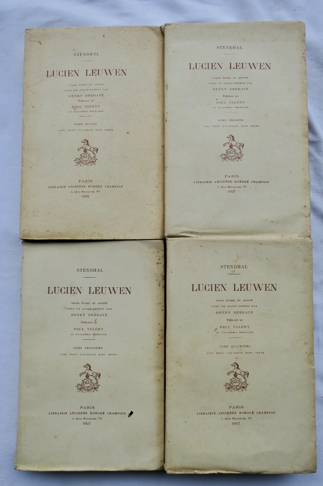 STENDHAL: LUCIEN LEUWEN/ 1927 Paul Valéry – Image 7