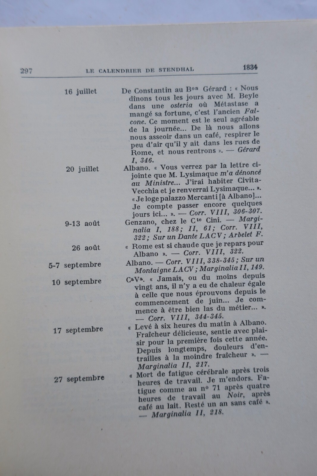 Stendhal Kalender Zusammenfassung<span class="lla-card-orig-wrap"><span class="lla-card-orig">❦ STENDHAL Martineau Henri Le calendrier de Stendhal</span></span> - La Librairie Antique