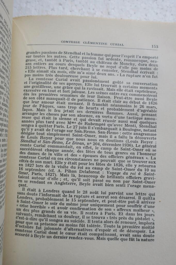 Kleines Stendhal-Wörterbuch