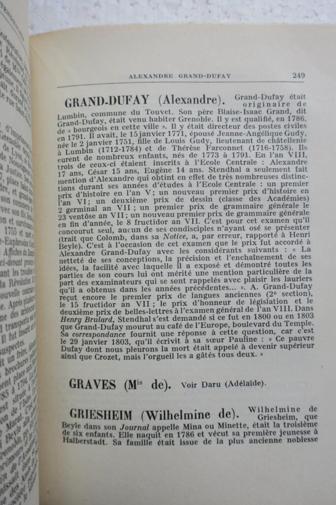 Kleines Stendhal-Wörterbuch