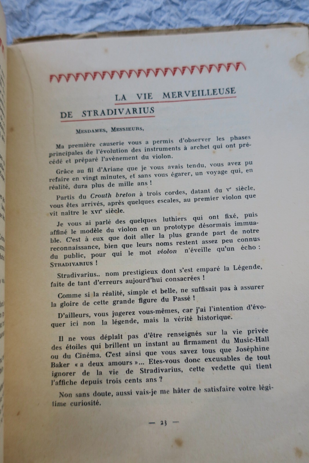 STRADIVARIUS Le rabot pour la plume 1934 - La Librairie Antique
