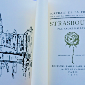 STRASBOURG - Portrait de La France ex nté sur Vélin