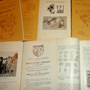 Subiet Société d’études folkloriques du Centre-Ouest subiet AGUIAINE 1976
