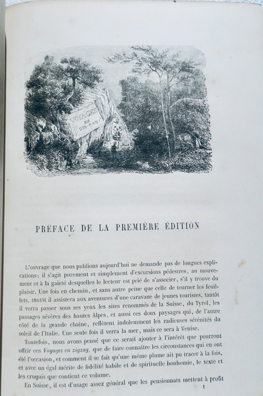スイス・アルプスの学園生との旅<span class="lla-card-orig-wrap"><span class="lla-card-orig">❦ SUISSE TÖPFFER Premiers voyages en Zigzag 1860</span></span> - La Librairie Antique