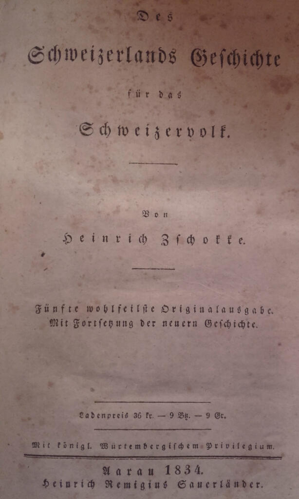 Geschichte der Schweiz für das Volk