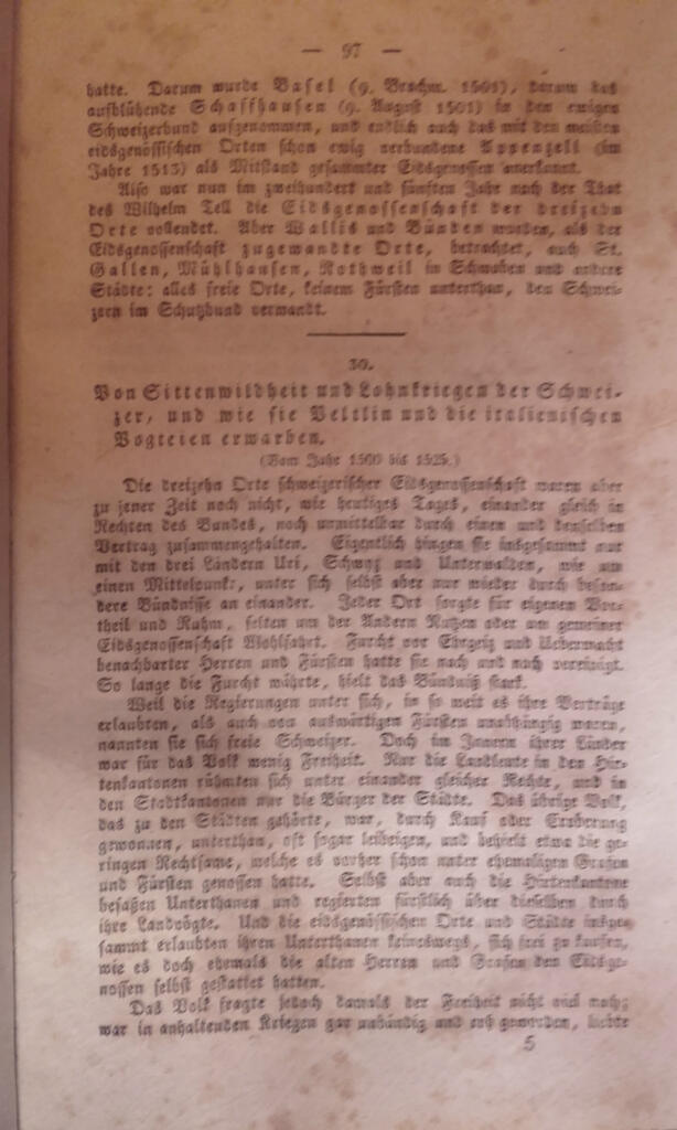 Geschichte der Schweiz für das Volk