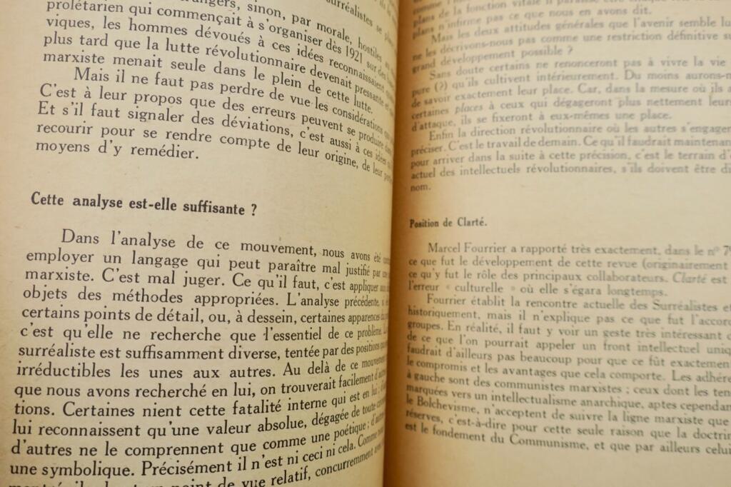 Revolution and Intellectuals: Surrealism Manifesto