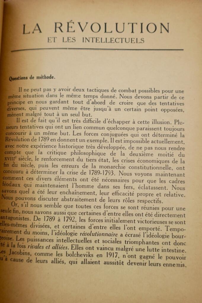 Revolution and Intellectuals: Surrealism Manifesto