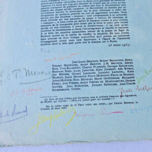 surréalisme Tract surréaliste Coup de semonce 1957