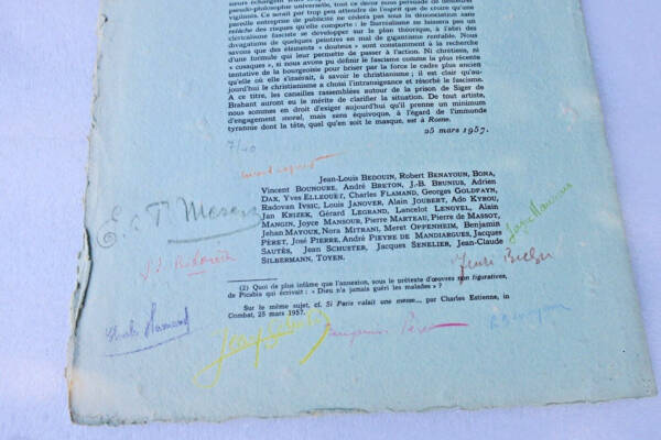 Surrealistische Flugschrift Warnruf 1957