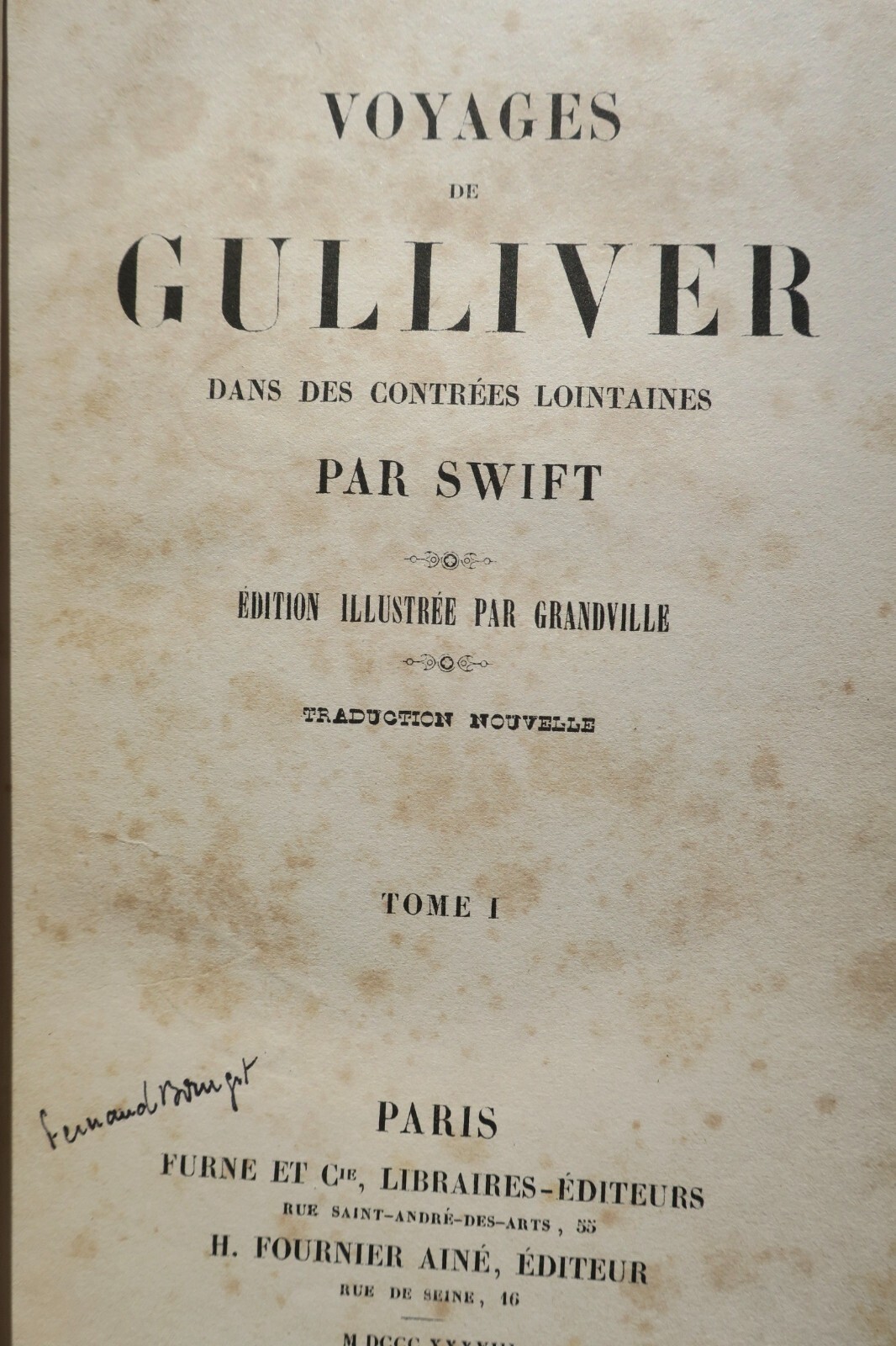 SWIFT Voyages de Gulliver dans les contrées lointaines 1838 Grandville – Image 4