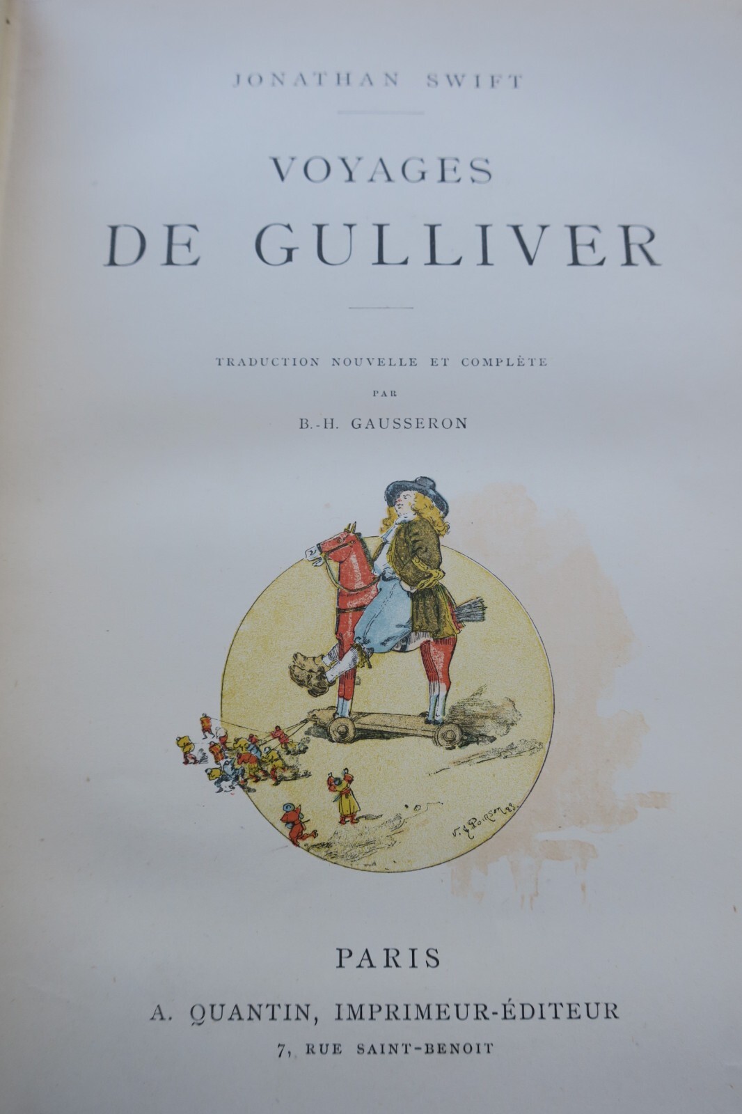 Gulliver Reisen in einer feinen Ausgabe<span class="lla-card-orig-wrap"><span class="lla-card-orig">❦ SWIFT Voyages de Gulliver Poirson</span></span> - La Librairie Antique