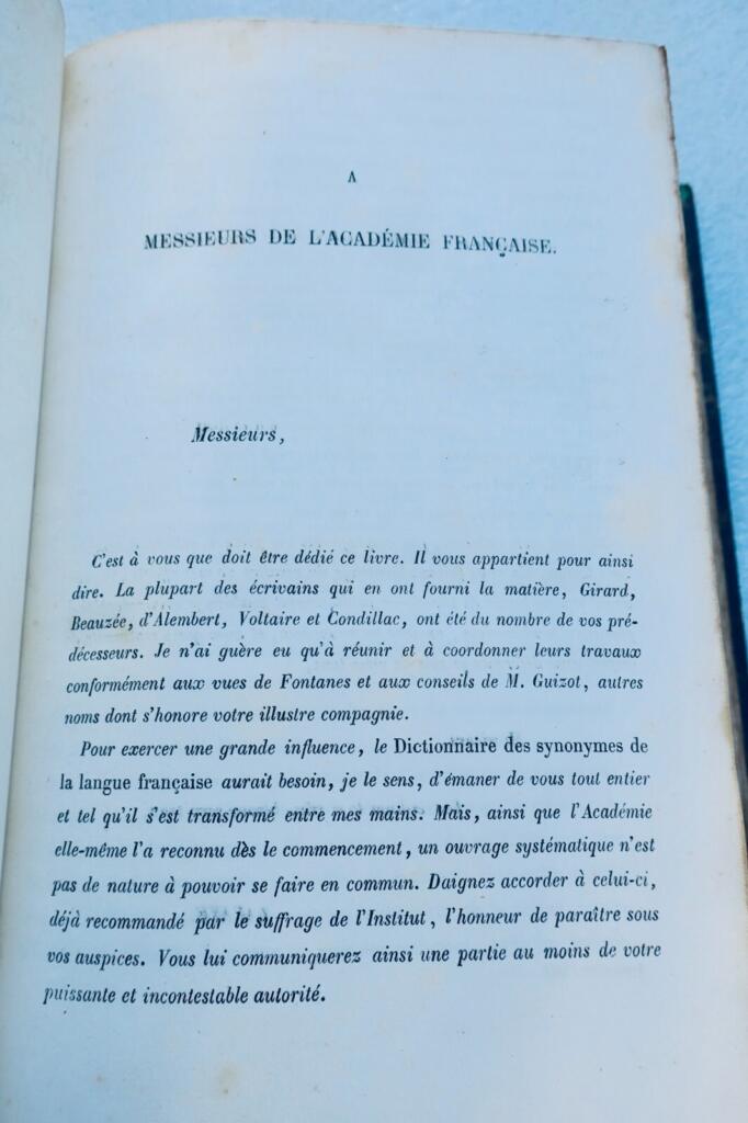 French Language Synonyms Dictionary