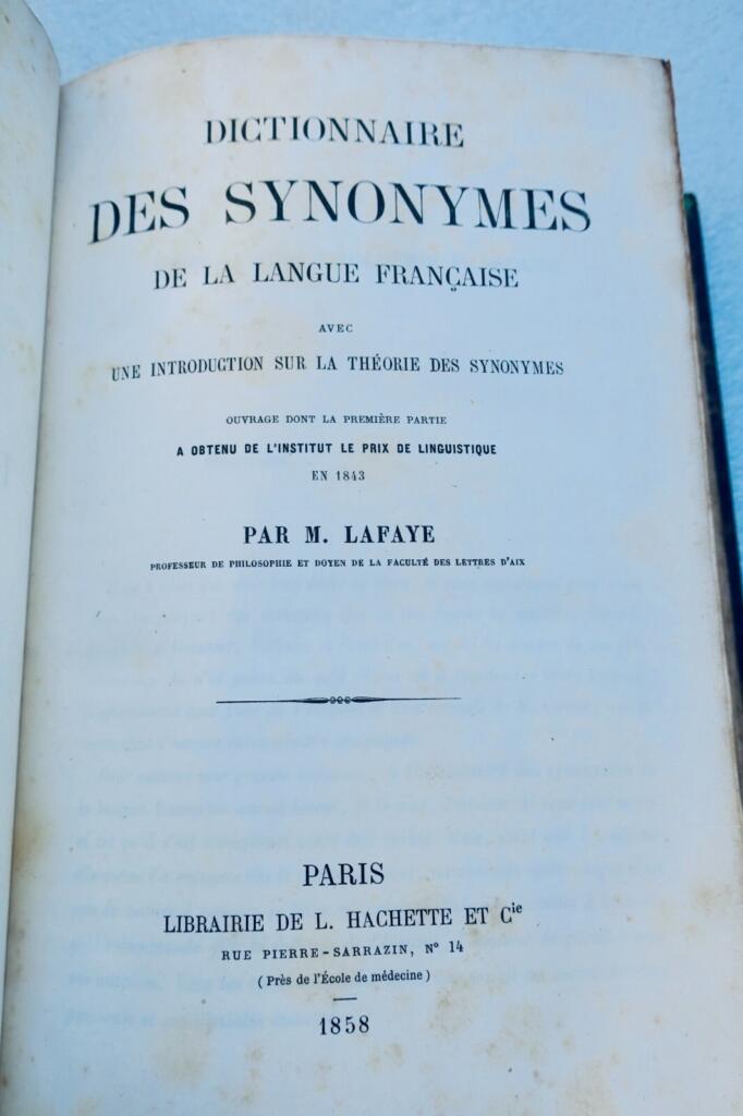 French Language Synonyms Dictionary
