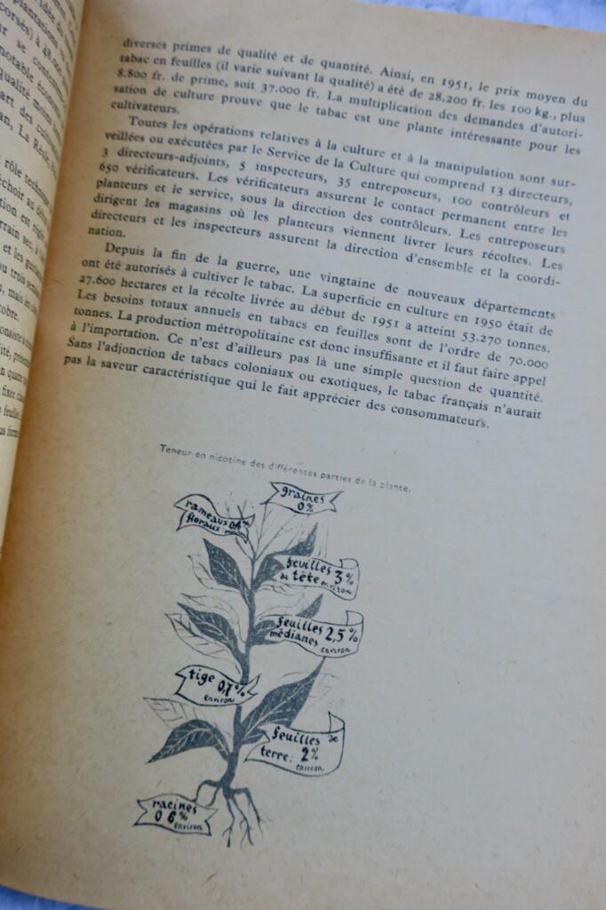 Französische Tabakdokumentation von 1952