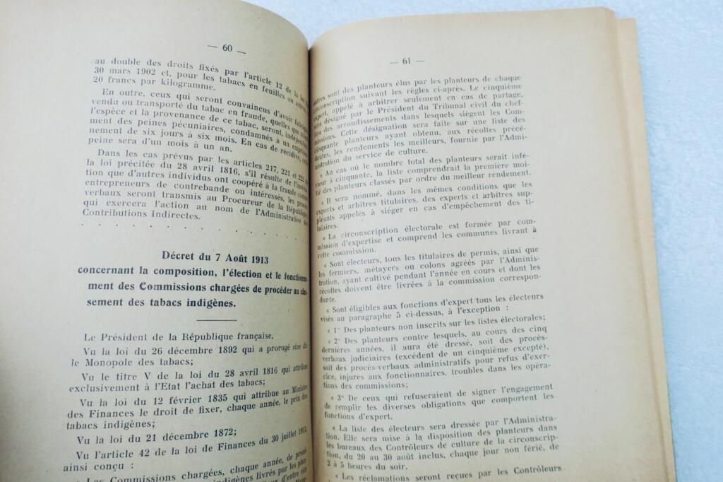Tobacco cultivation regulations, 1940