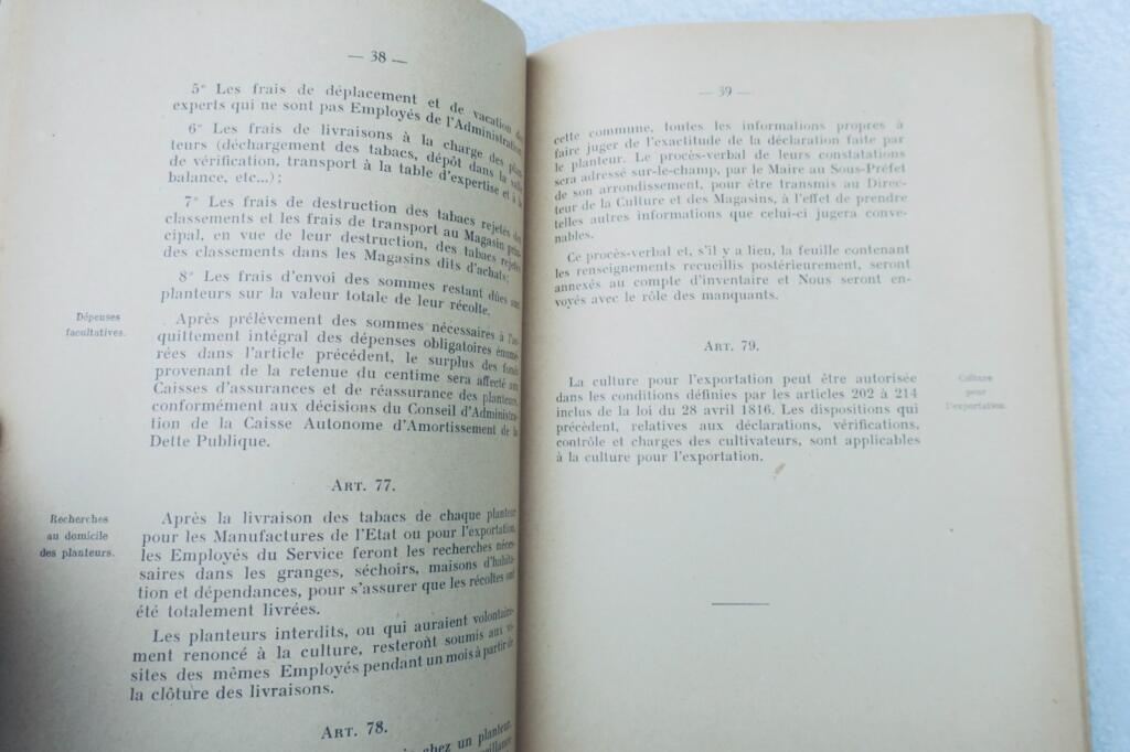 General Regulations for Tobacco Cultivation