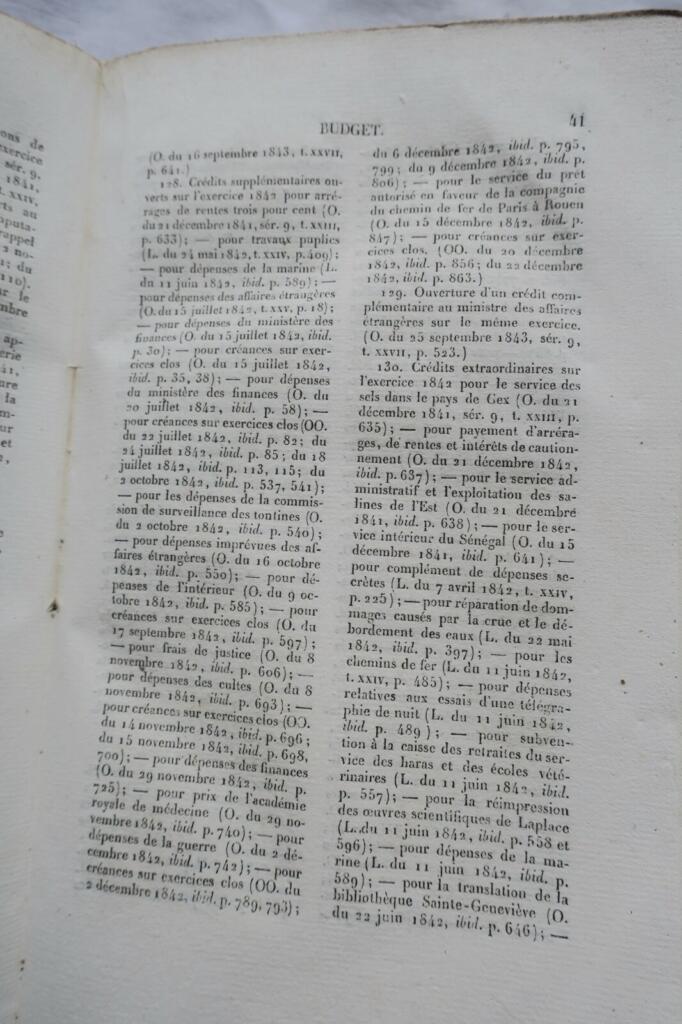 法国法律公报十年索引1834-1844