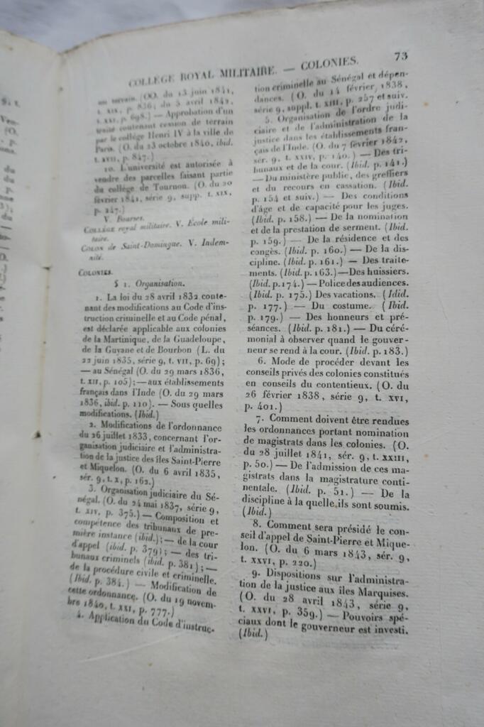 法国法律公报十年索引1834-1844