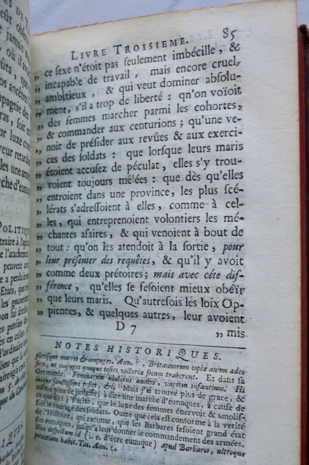 Tacitus annotated political and historical commentary