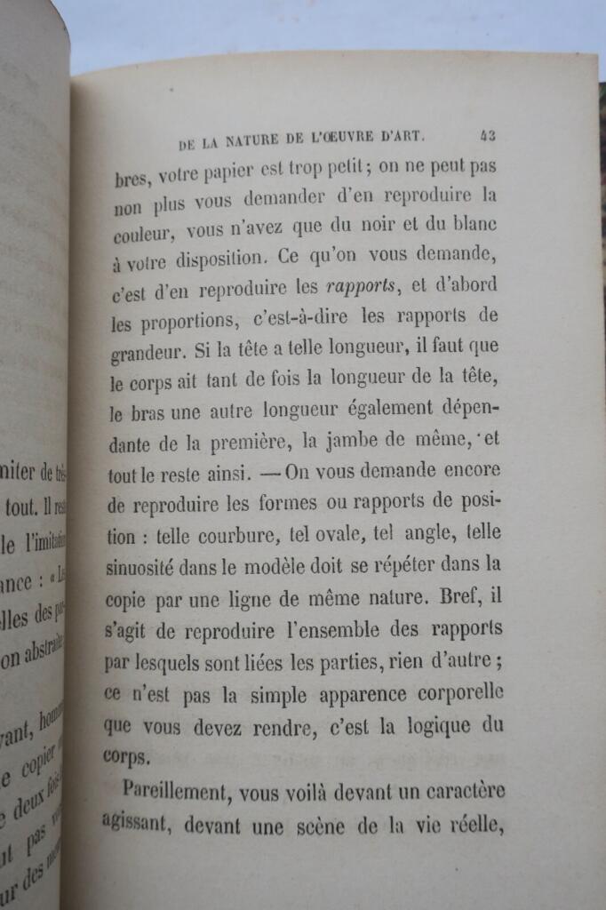 TAINE Philosophie de l’ Art 1865