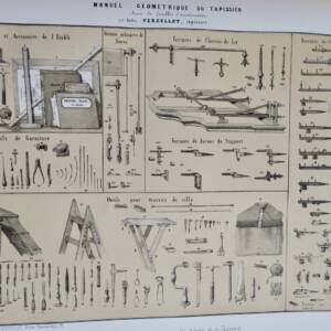 Tapisserie manuel géométrique du tapissier 1864