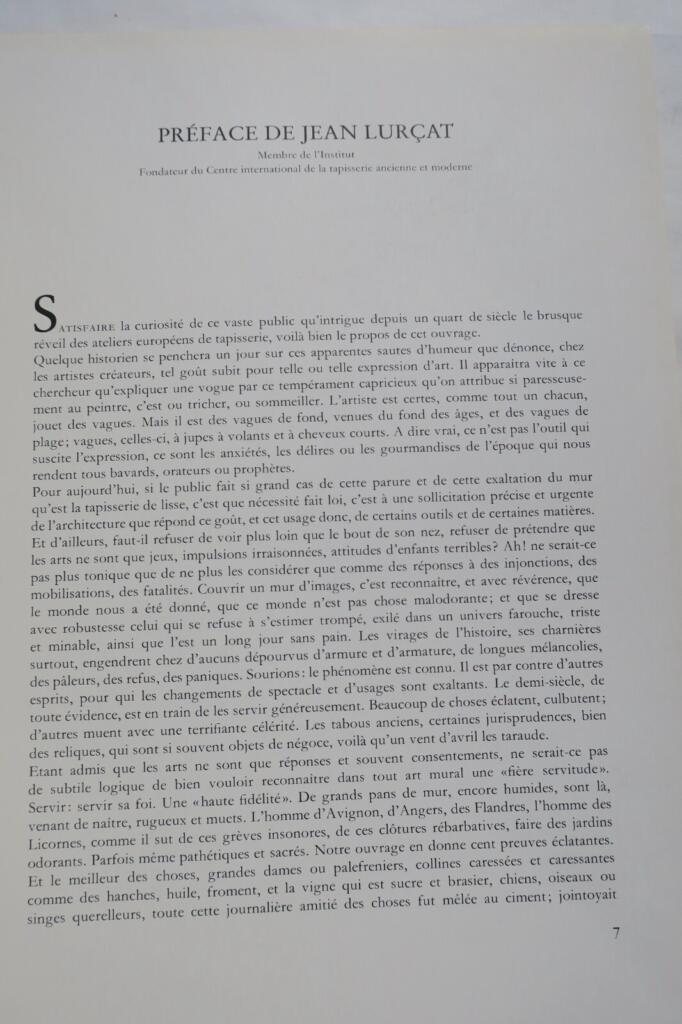 Tapisserie. Histoire et technique du XIVe au XXe