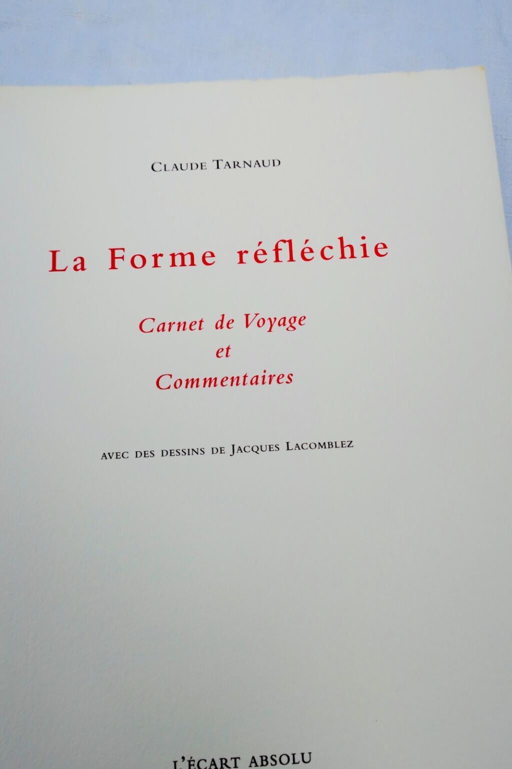 Reflektierte Form: Reisebemerkungen und Kommentare