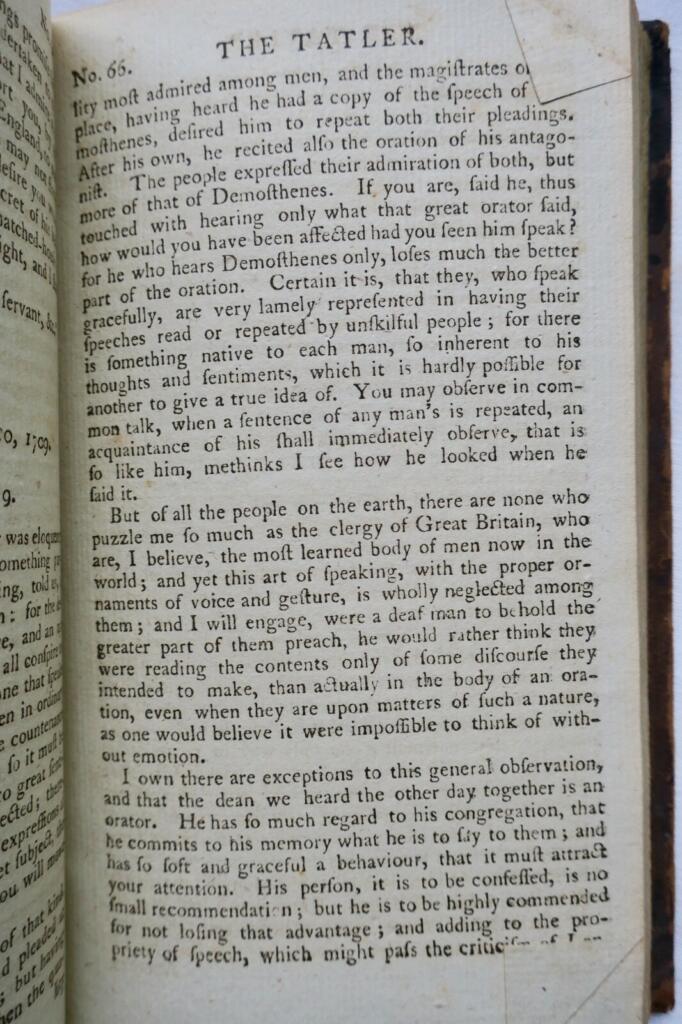 Early English periodical by Steele