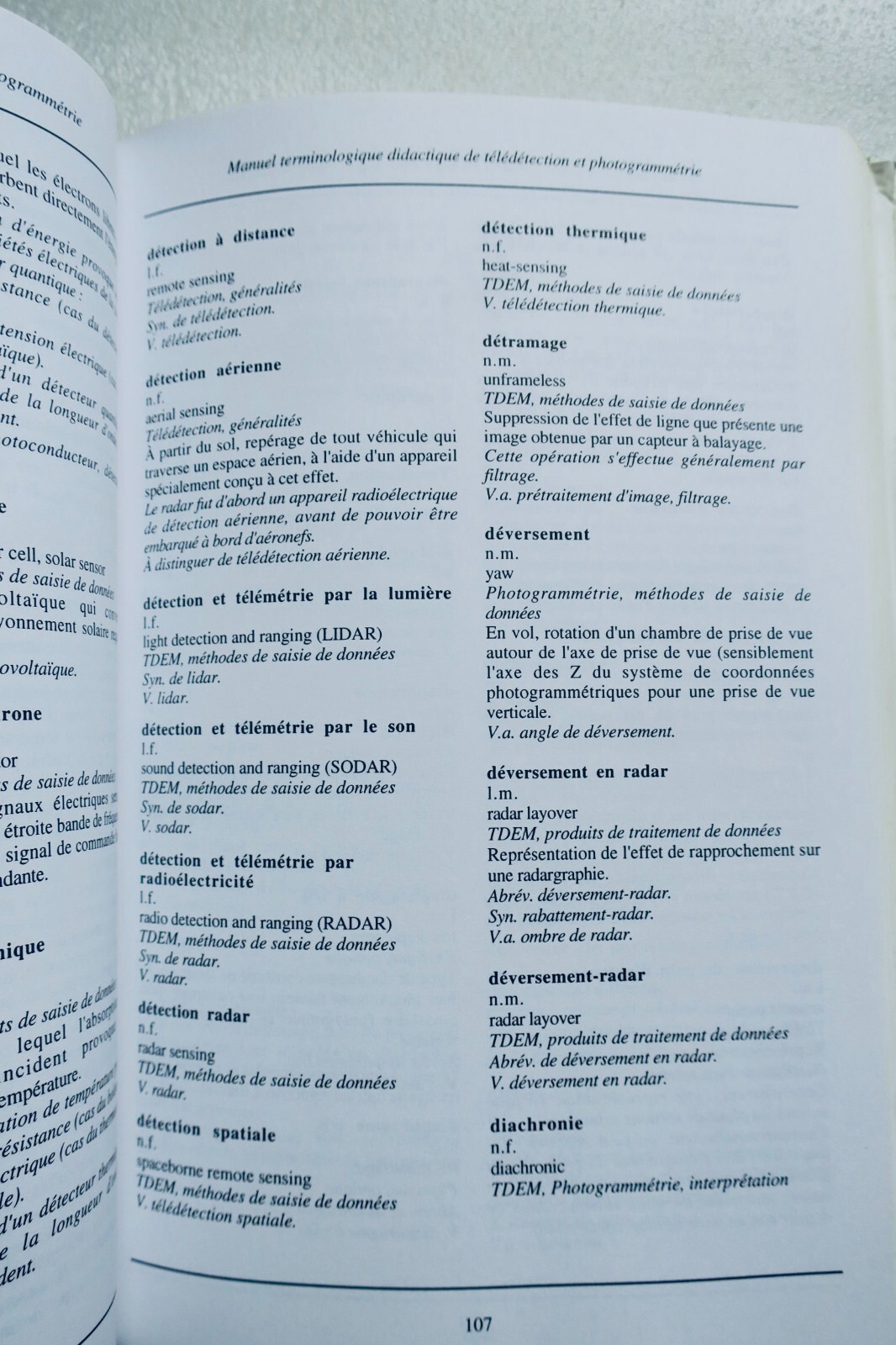Télédétection et photogrammétrie terminologie, français-anglais – Image 6