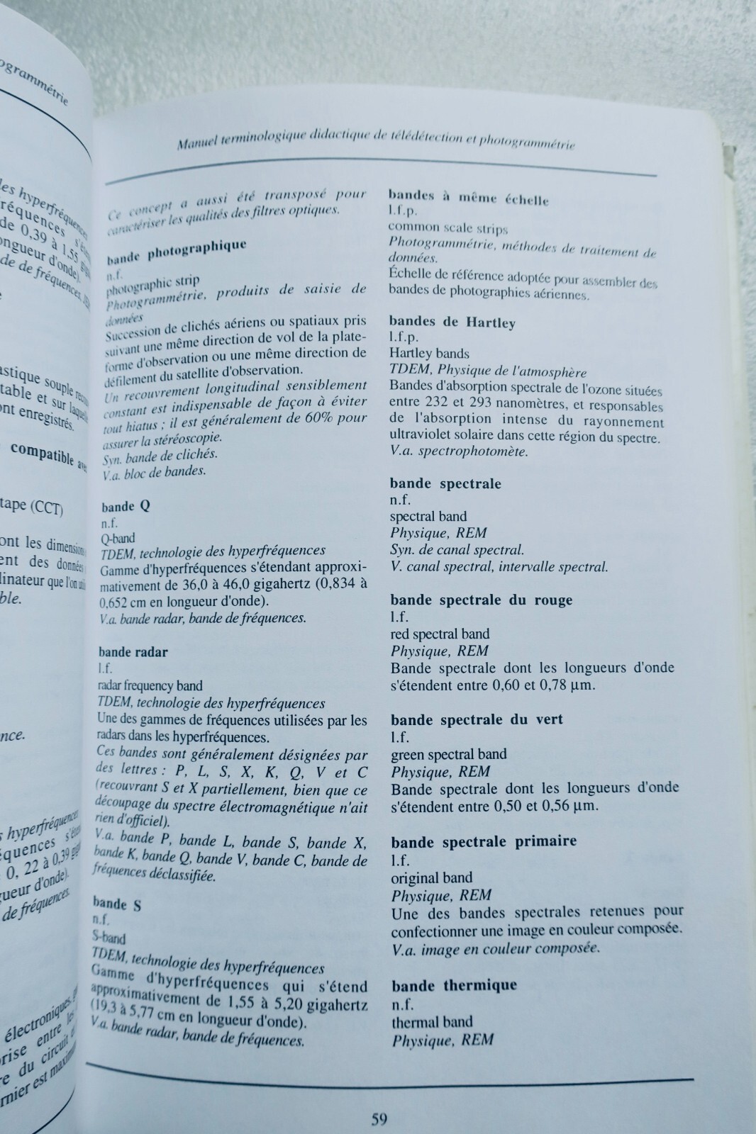 Télédétection et photogrammétrie terminologie, français-anglais – Image 5