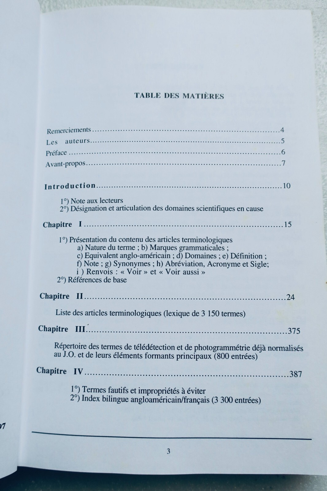 Télédétection et photogrammétrie terminologie, français-anglais – Image 2