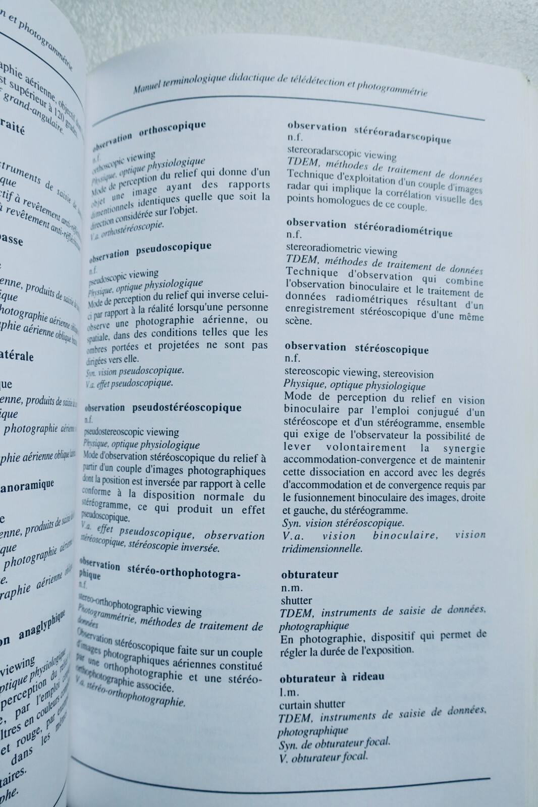 Télédétection et photogrammétrie terminologie, français-anglais – Image 7