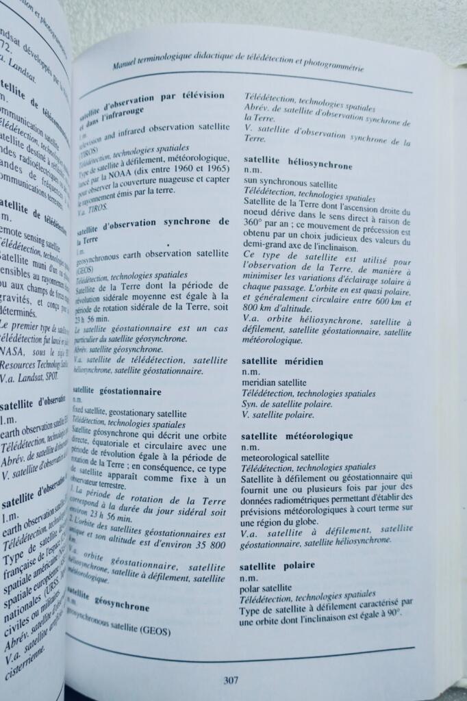 Remote Sensing and Photogrammetry Terminology Dictionary