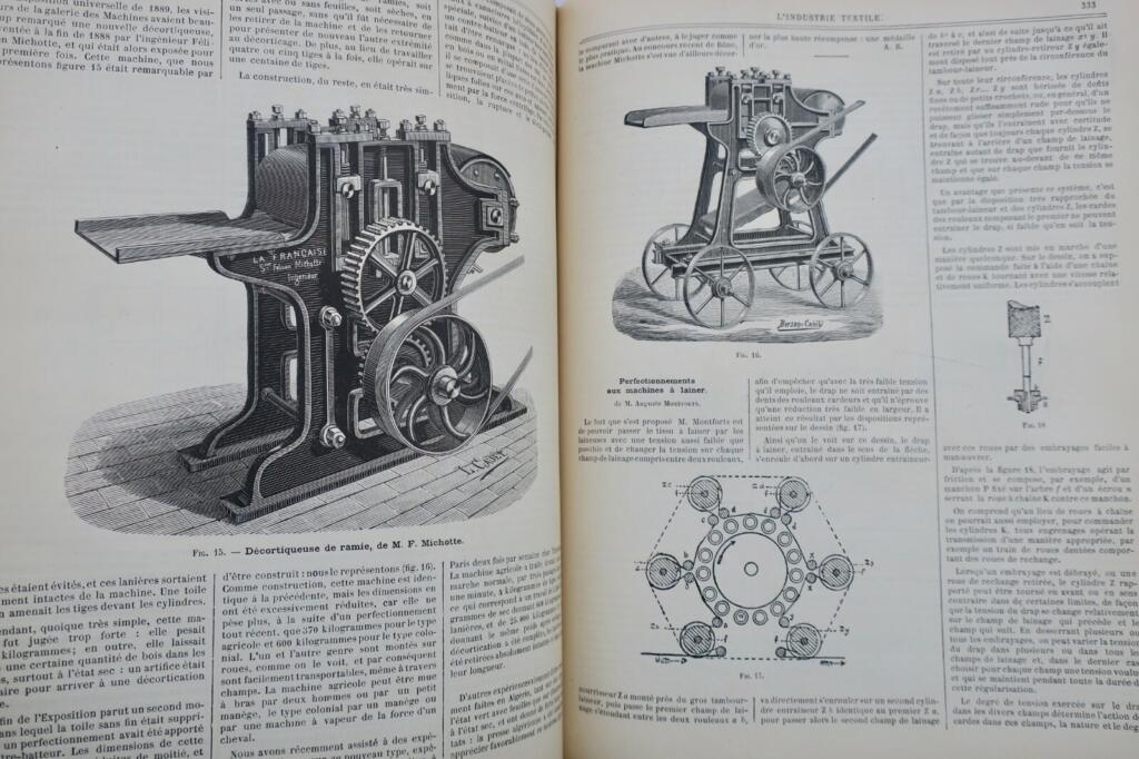 Textilindustriezeitschrift von 1890