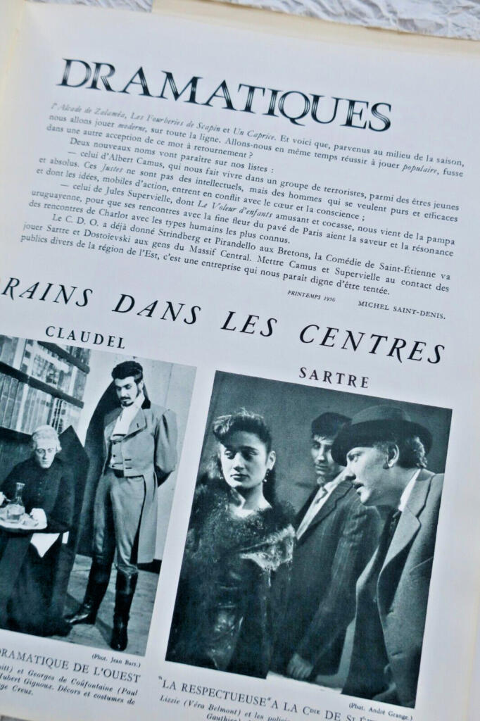French Theater Productions 1956