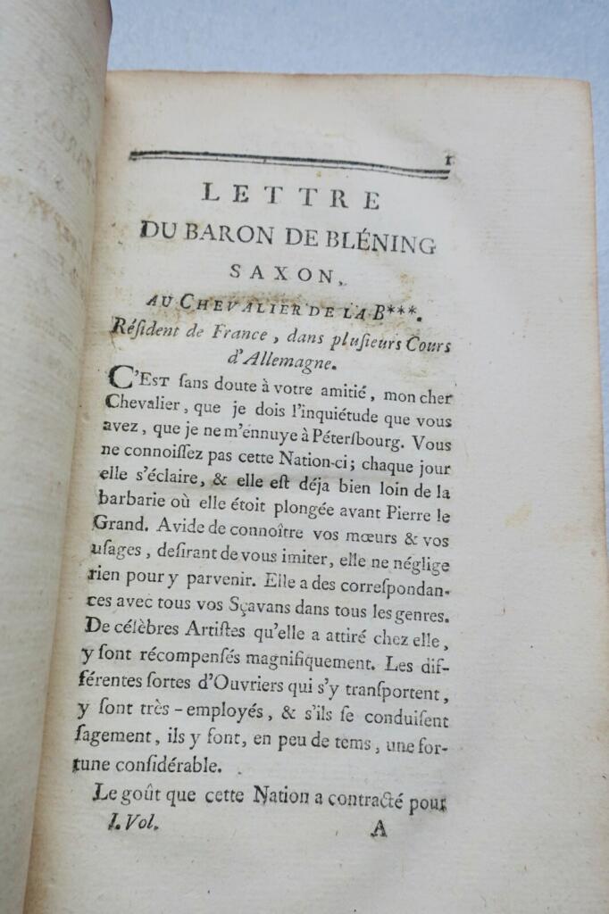 Russisches Theater des Fürsten Clénerzow, 1771