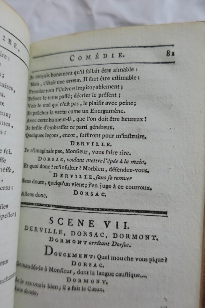 Théâtre d&rsquo;un amateur 1787