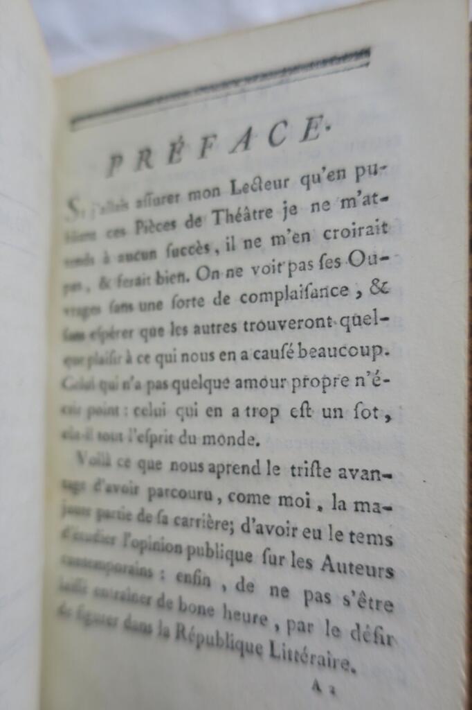 Théâtre d&rsquo;un amateur 1787
