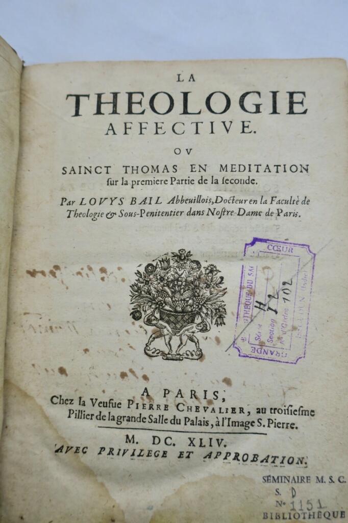 Théologie affective, ou Sainct Thomas en méditation 1644