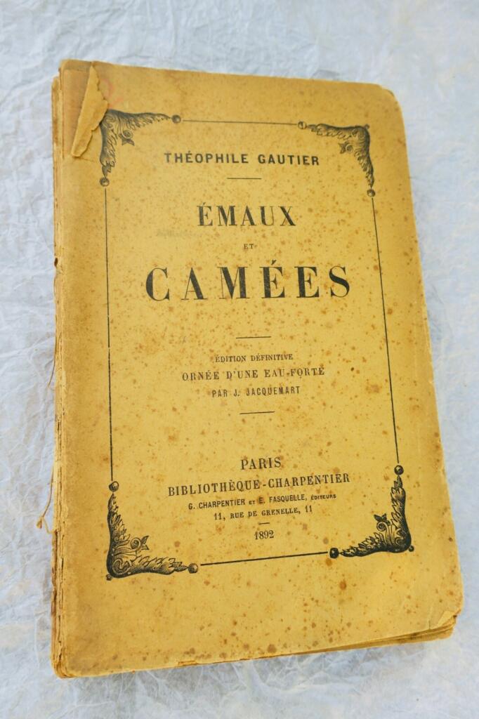 Theophile Gautier EMAUX ET CAMEES. Edition definitive Avec-une eau-forte