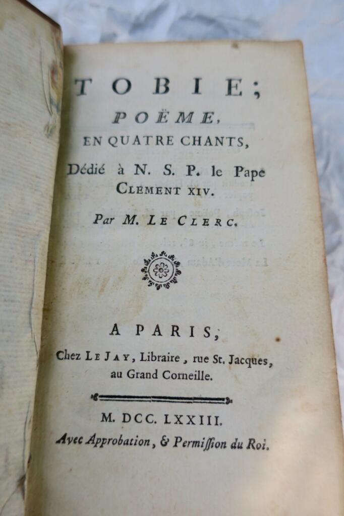 Originalgedicht gewidmet Papst Clemens XIV