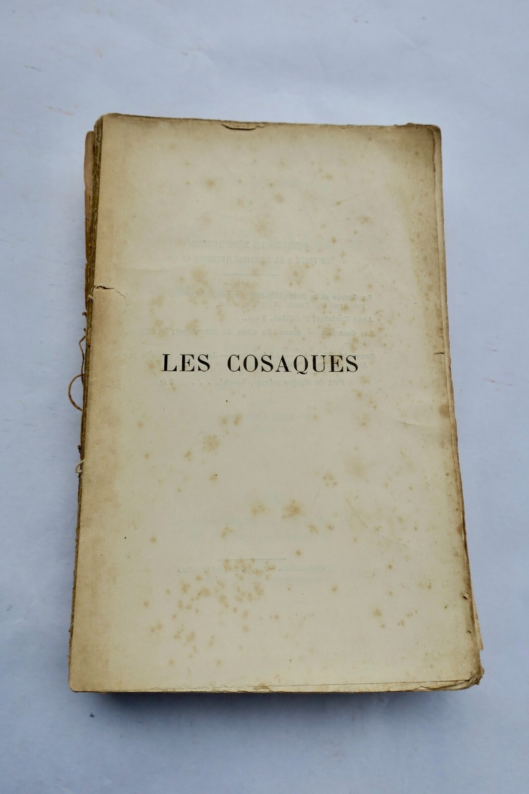 コサックとセバストポリの思い出<span class="lla-card-orig-wrap"><span class="lla-card-orig">❦ TOLSTOÏ. Comte Léon. Les cosaques. Souvenirs de Sébastopol. 1886</span></span> - La Librairie Antique