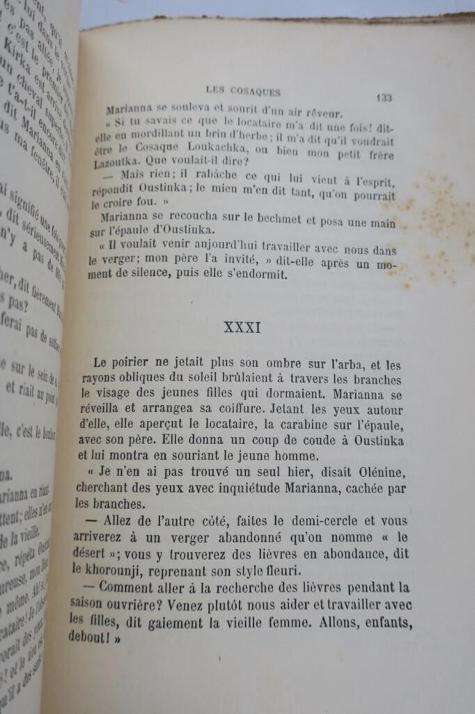 TOLSTOÏ. Comte Léon. Les cosaques. Souvenirs de Sébastopol. 1886