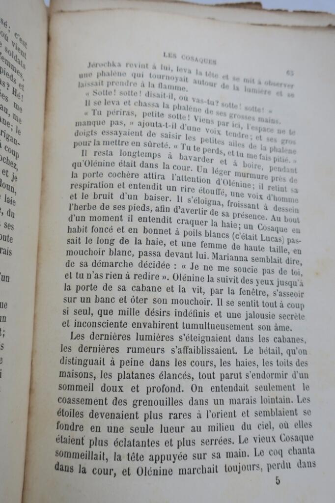 TOLSTOÏ. Comte Léon. Les cosaques. Souvenirs de Sébastopol. 1886