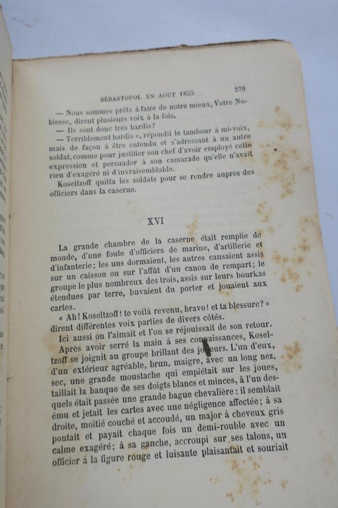 TOLSTOÏ. Comte Léon. Les cosaques. Souvenirs de Sébastopol. 1886