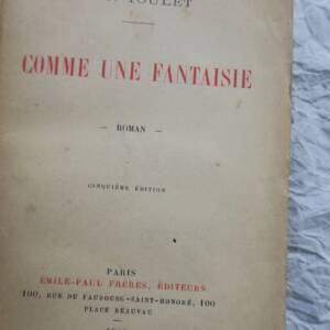 TOULET COMME UNE FANTAISIE 1920