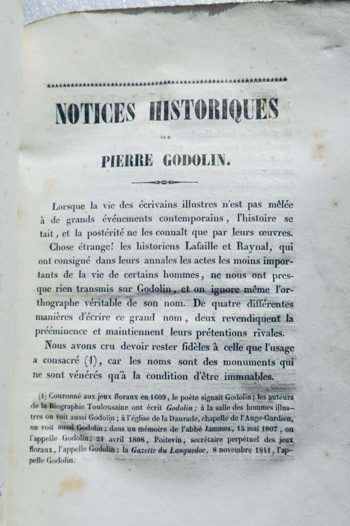 Toulouse, Southern dialects, works of P. Godolin, 1843