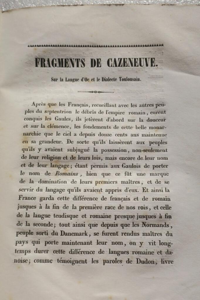 Toulouse, Southern dialects, works of P. Godolin, 1843