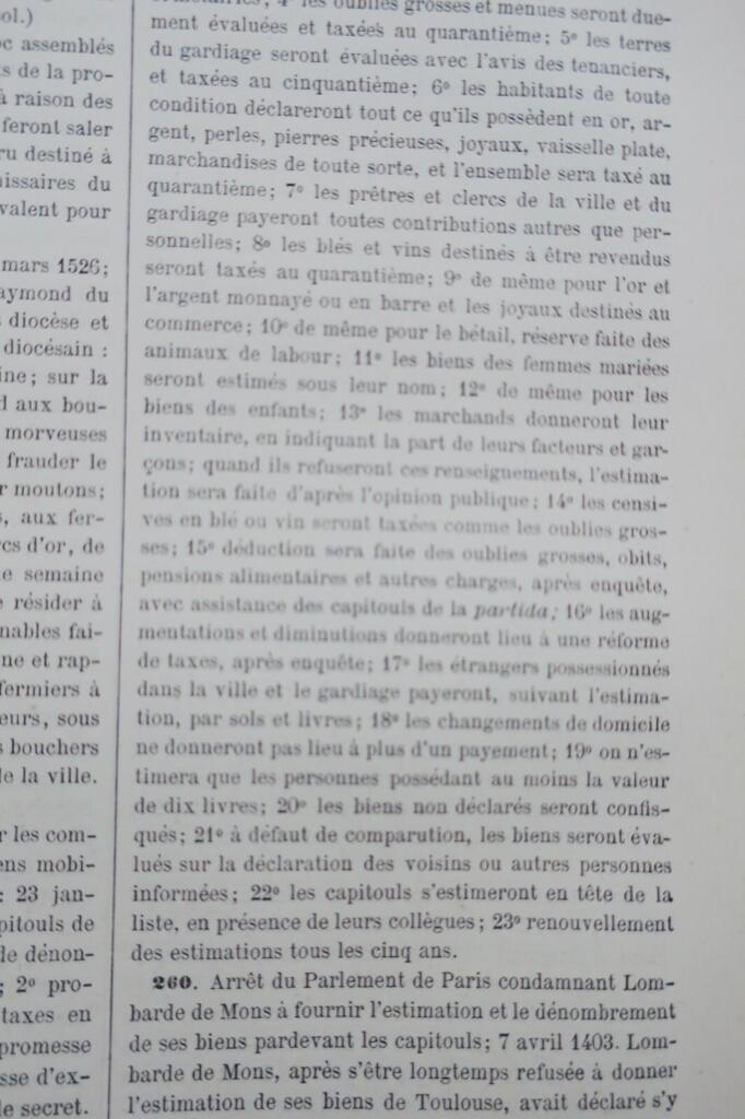 Toulouse Roschach ville de Toulouse inventaire des archives communales..